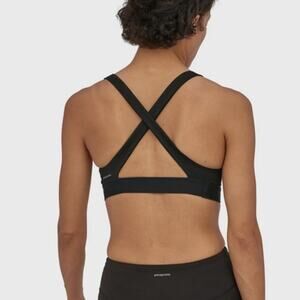 PATAGONIA WOMENS SWITCHBACK BLACK SPORTS BRA size M